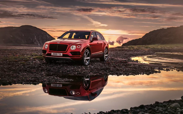 reflection SUV car Bentley vehicle Bentley Bentayga HD Desktop Wallpaper | Background Image