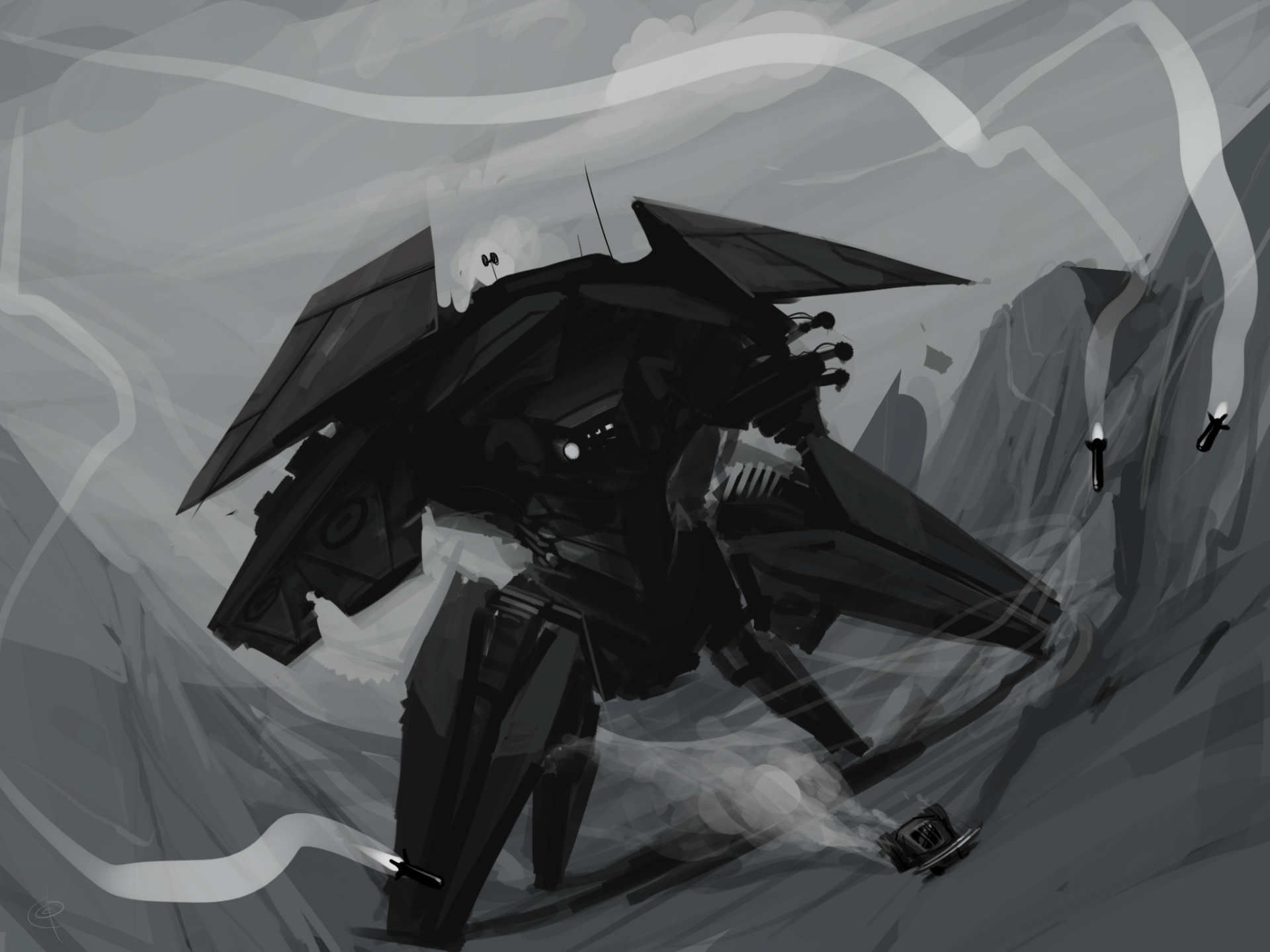 Download Sci Fi Robot HD Wallpaper by Tapwing