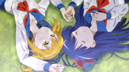 Pipimi (Pop Team Epic) Popuko (Pop Team Epic) Anime Pop Team Epic HD Desktop Wallpaper | Background Image