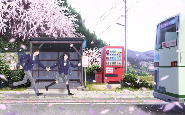 school uniform Anime Original HD Desktop Wallpaper | Background Image