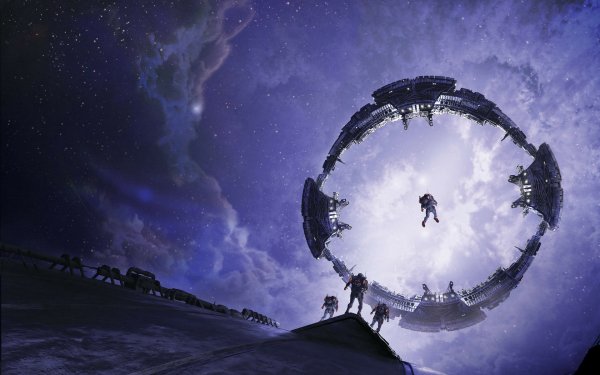Sci Fi Astronaut Dark Landscape HD Wallpaper | Background Image
