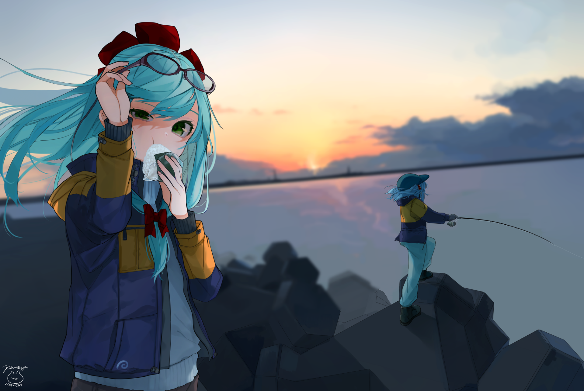 Download Nitori Kawashiro Hina Kagiyama Anime Touhou HD Wallpaper by ごとー