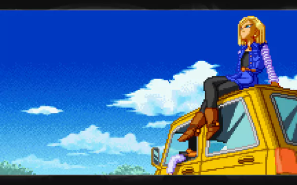  Dragon Ball Z: Supersonic Warriors - Android 18 &amp; 17 [4k Wallpaper]