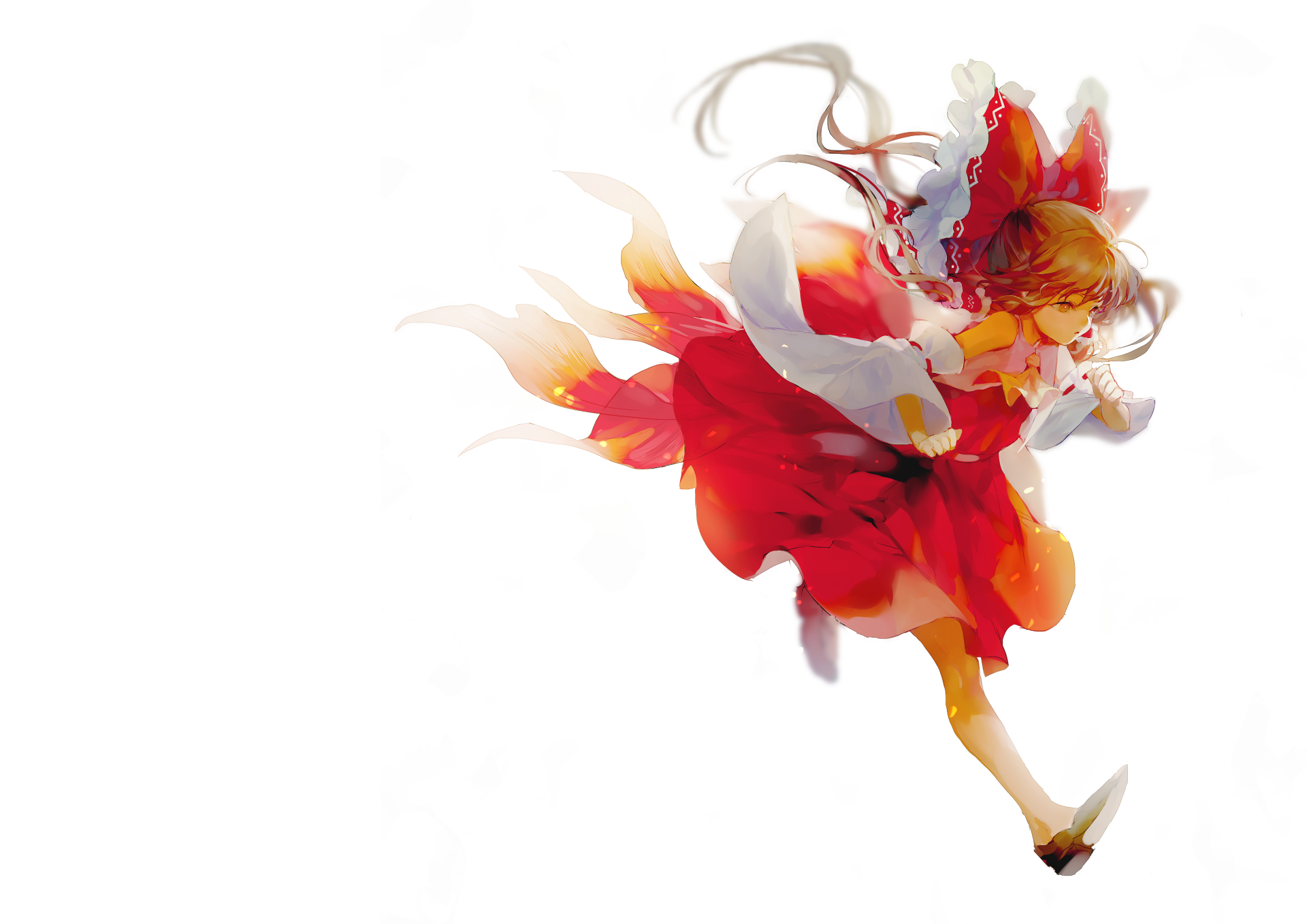 Download Reimu Hakurei Anime Touhou HD Wallpaper by 萃