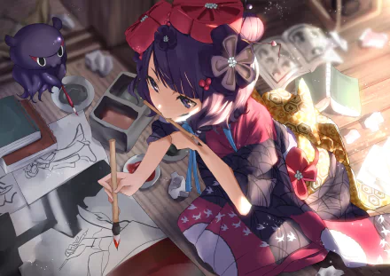 Katsushika Hokusai (Fate/Grand Order) Anime Fate/Grand Order HD Desktop Wallpaper | Background Image