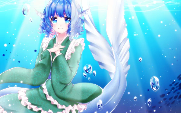 Wakasagihime (Touhou) Anime Touhou HD Desktop Wallpaper | Background Image