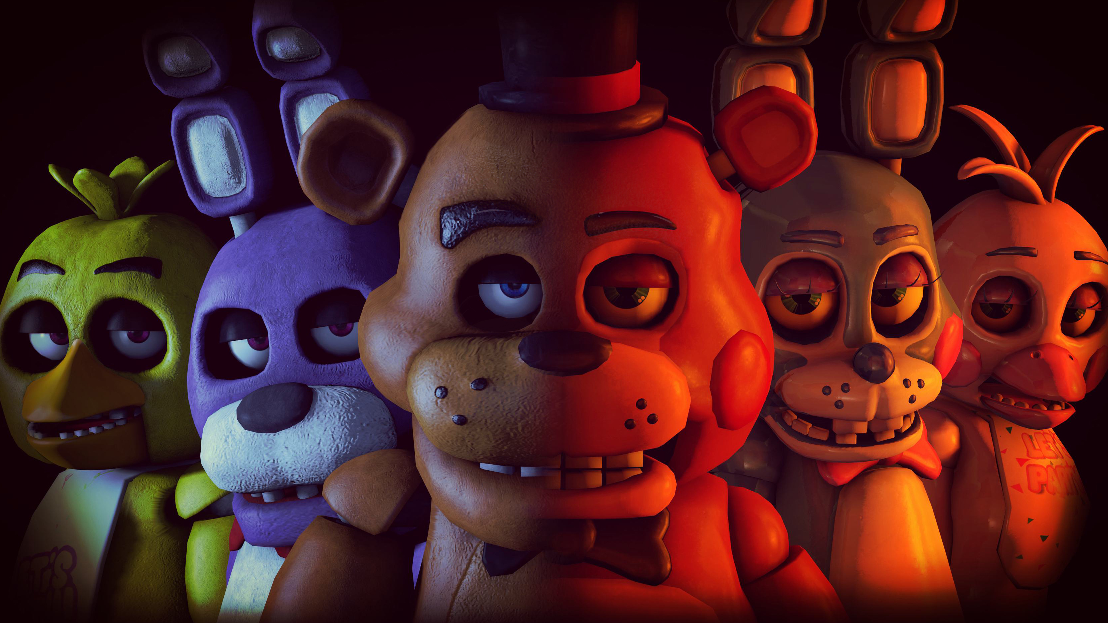 Five Nights at Freddys Black Art Wallpapers  FNaF Wallpapers 4k