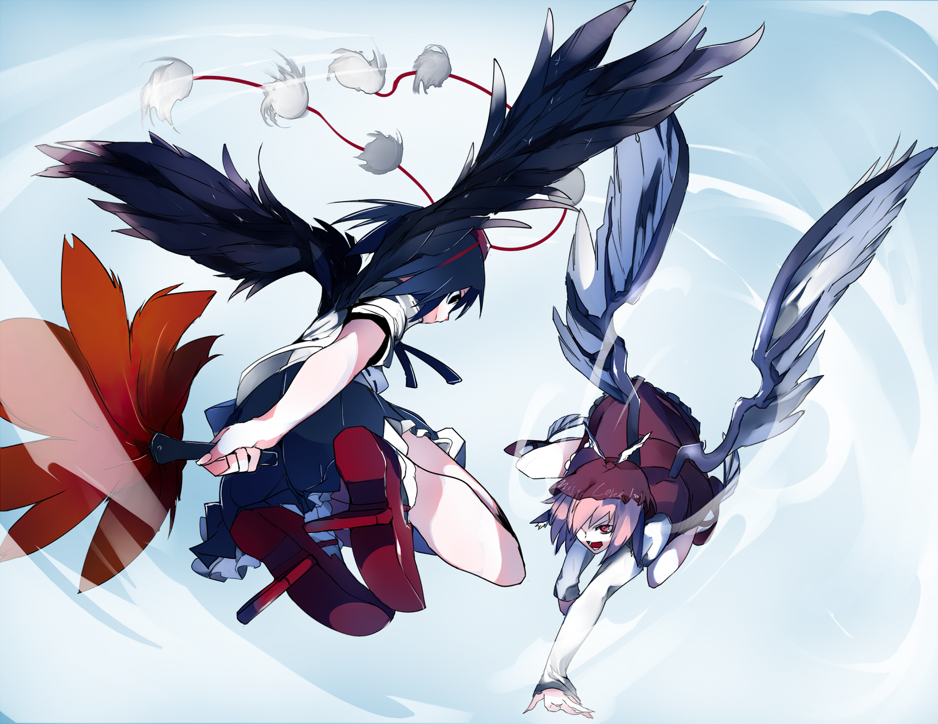 Download Aya Shameimaru Mystia Lorelei Anime Touhou HD Wallpaper by いくらうに