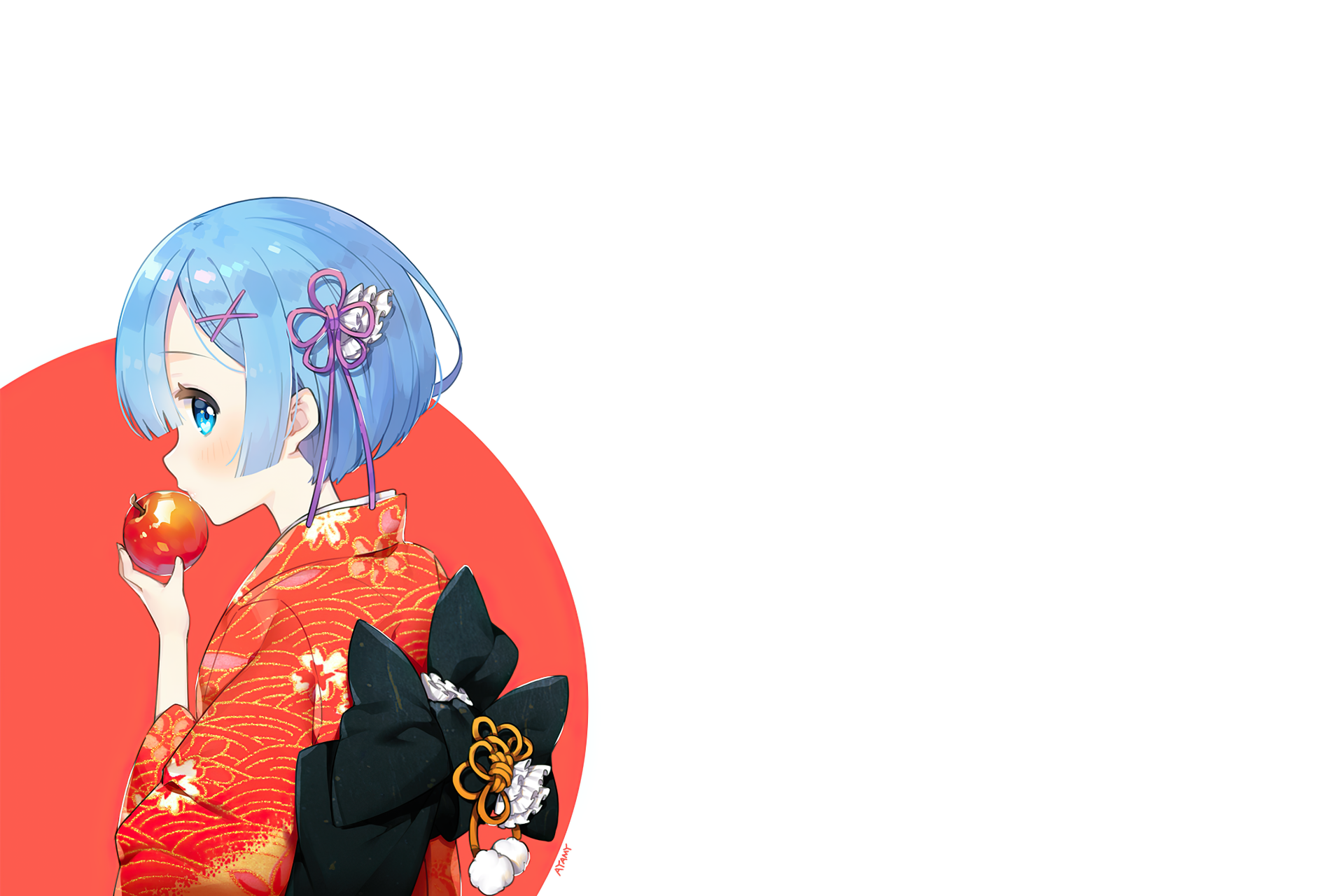 Download Rem (Re:ZERO) Anime Re:Zero - Starting Life In Another World HD Wallpaper by あやみ