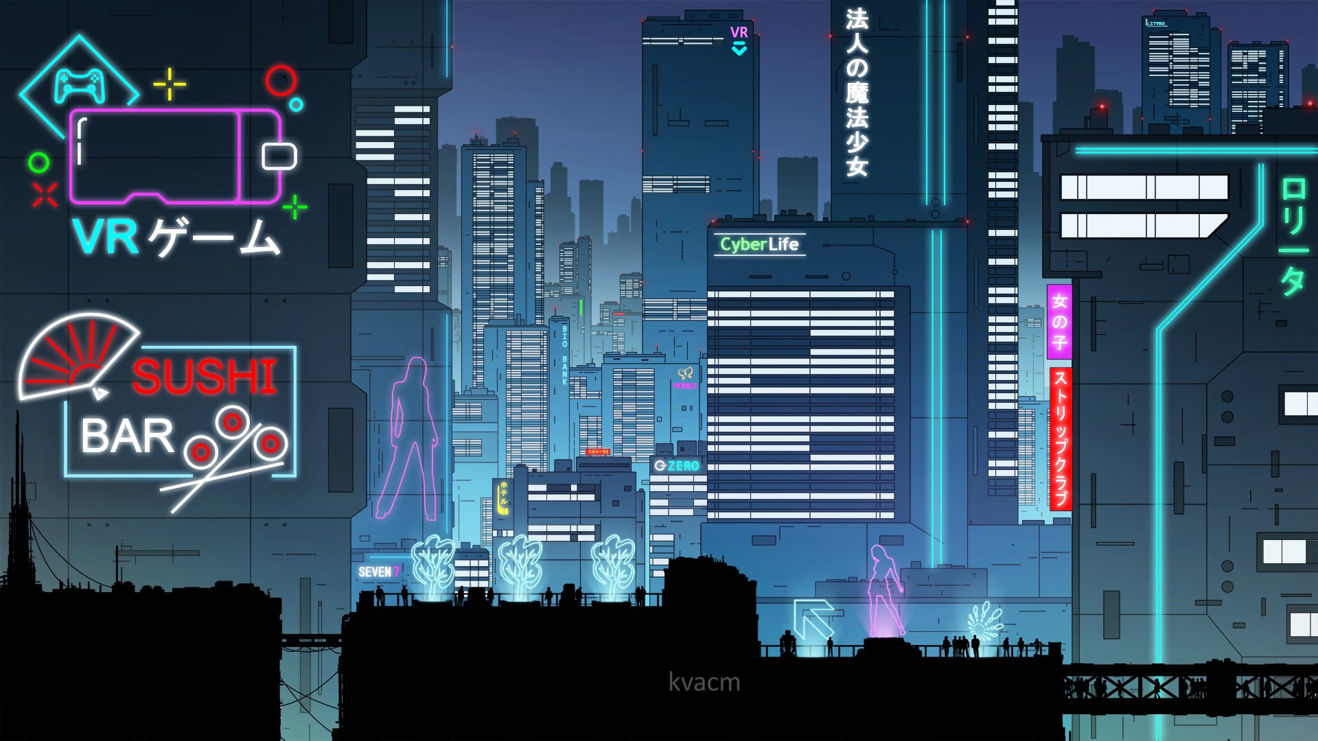 Download Sci Fi City Sci Fi City HD Wallpaper by Michal Kváč