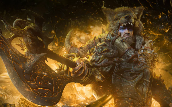 axe fantasy warrior fantasy warrior HD Desktop Wallpaper | Background Image