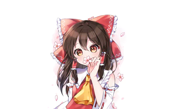 Reimu Hakurei Anime Touhou HD Desktop Wallpaper | Background Image