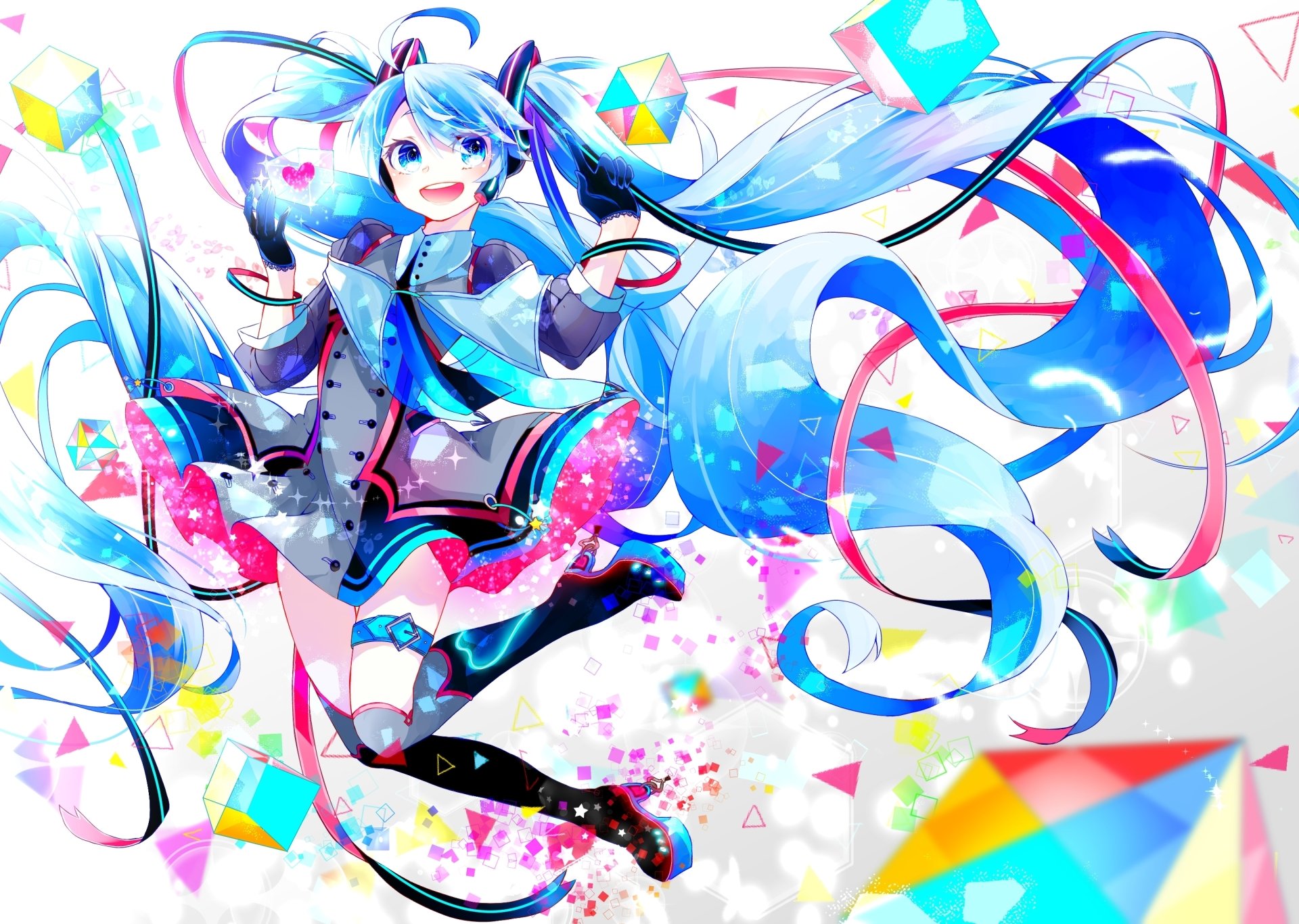 Download Hatsune Miku Anime Vocaloid HD Wallpaper by 白雪とわ