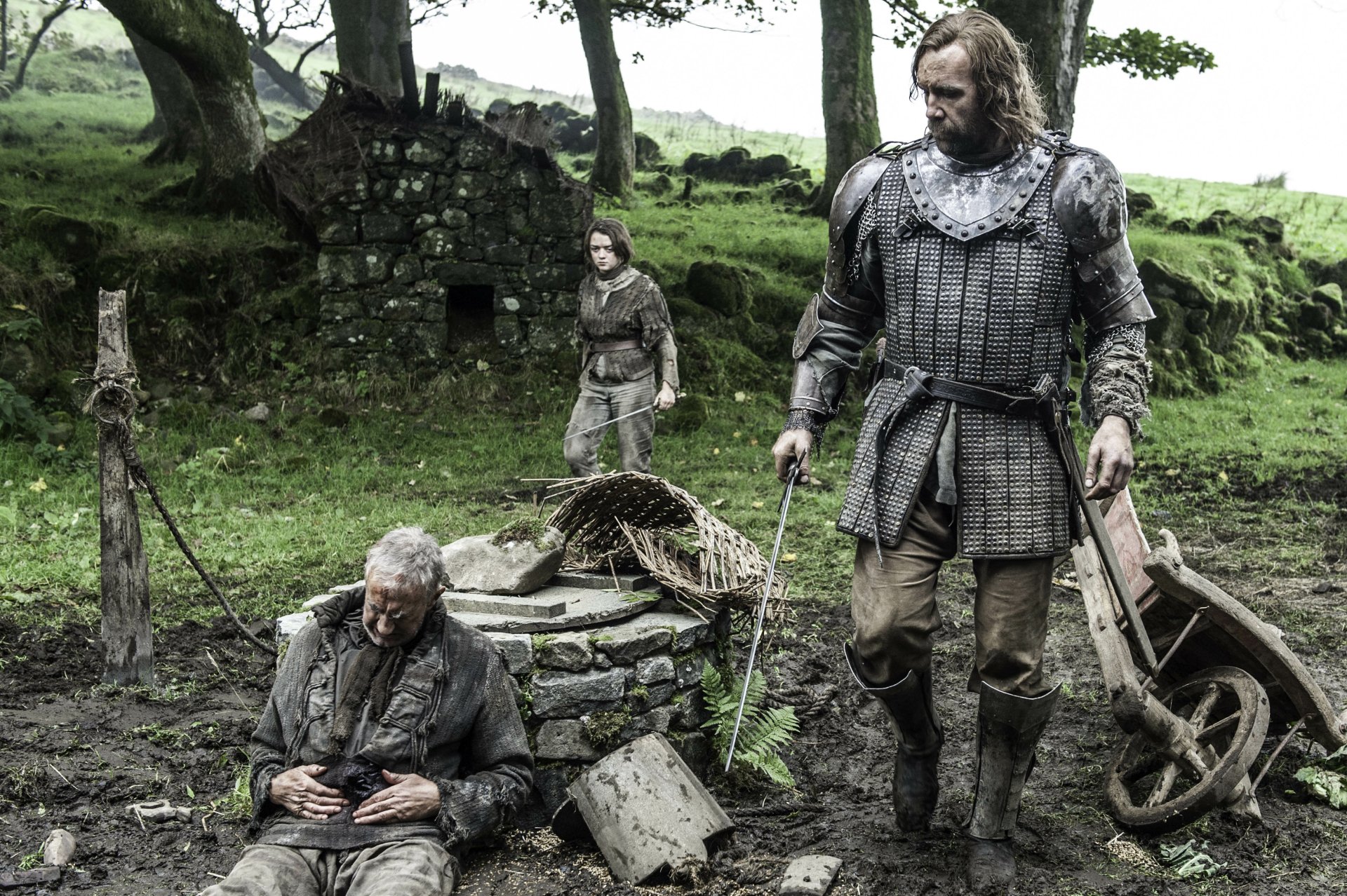 Download Rory McCann Maisie Williams Sandor Clegane Arya Stark TV Show Game Of Thrones 4k Ultra HD Wallpaper