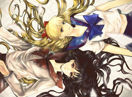 Rei Hino Minako Aino Anime Sailor Moon HD Desktop Wallpaper | Background Image