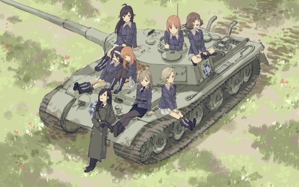 Anime Girls und Panzer Saori Takebe Mako Reizei Miho Nishizumi Yukari Akiyama Hana Isuzu Tank Field HD Wallpaper | Background Image