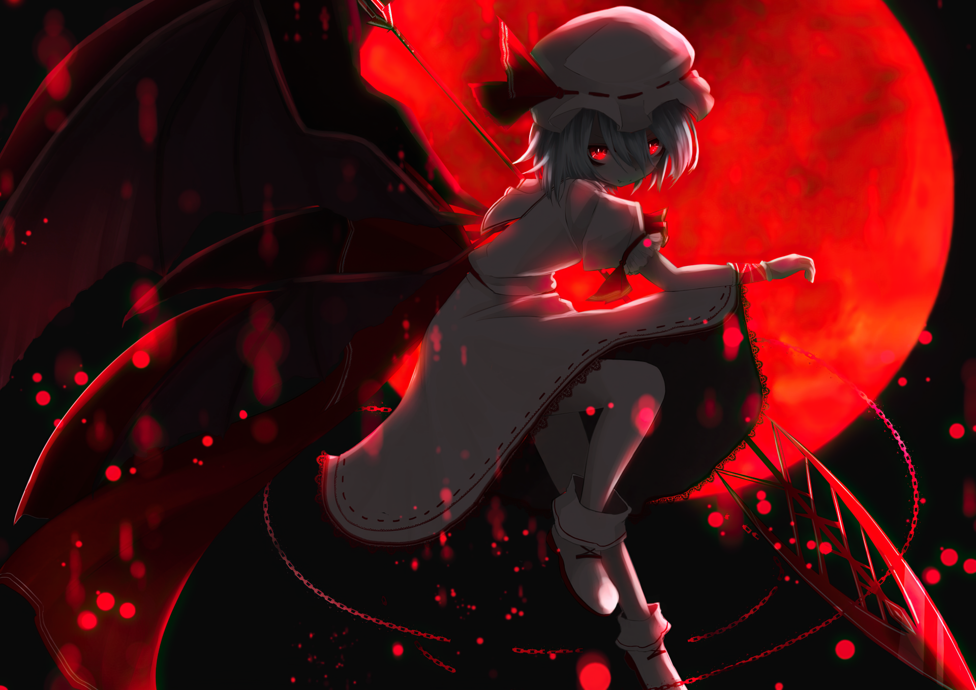 Download Remilia Scarlet Anime Touhou HD Wallpaper by あいぜっとなぎ