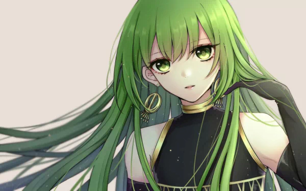 close-up green hair Fate (Series) Enkidu (Fate/Grand Order) Anime Fate/Grand Order HD Desktop Wallpaper | Background Image