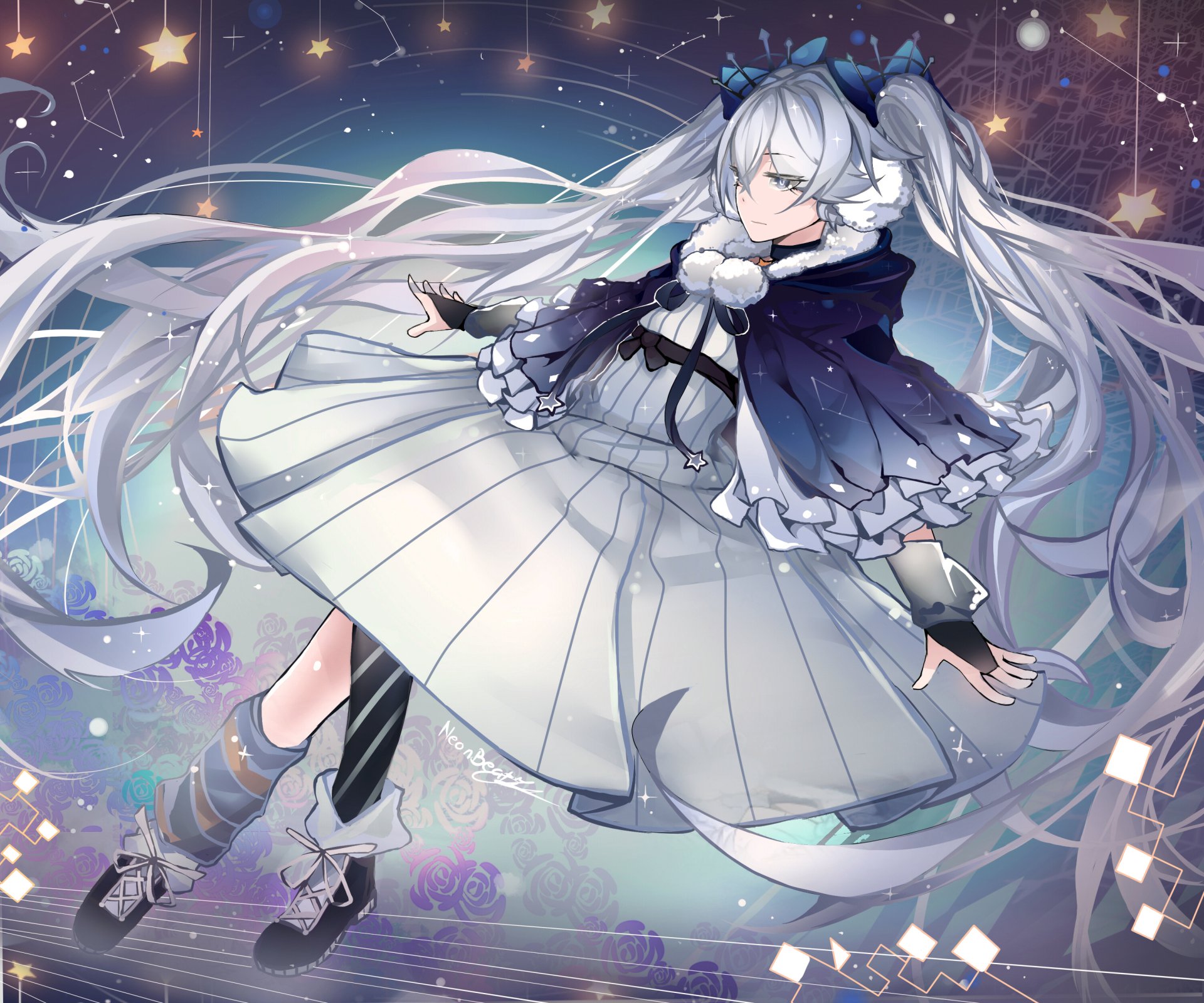 Download Hatsune Miku Anime Vocaloid HD Wallpaper by NeonBeat