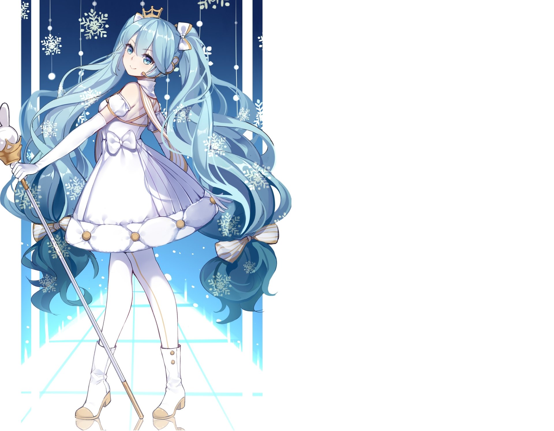 Download Yuki Miku Anime Vocaloid 4k Ultra HD Wallpaper by 戳儿