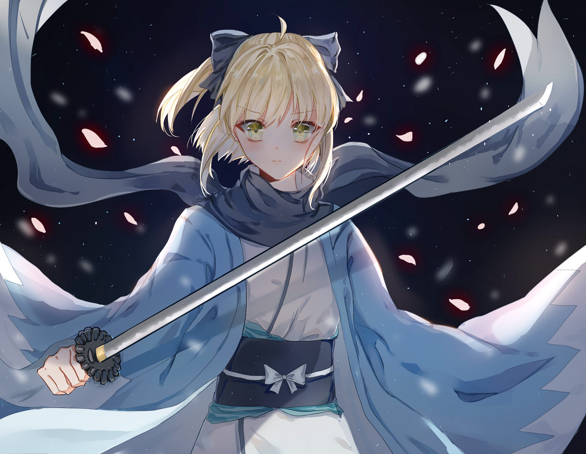 Download Sakura Saber Anime Fate/Grand Order HD Wallpaper by yutsuki