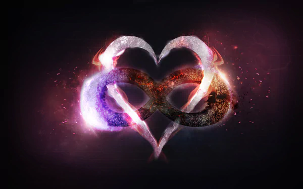 infinity artistic heart HD Desktop Wallpaper | Background Image