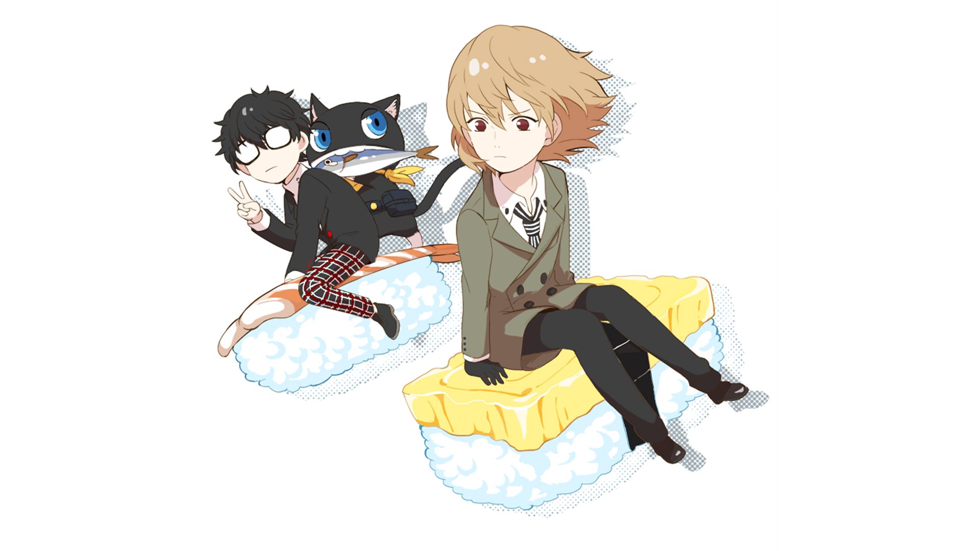 Download Morgana (Persona) Joker (Persona) Goro Akechi Video Game Persona 5 HD Wallpaper