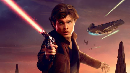 Han Solo Alden Ehrenreich movie Solo: A Star Wars Story HD Desktop Wallpaper | Background Image