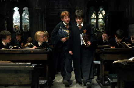 Tom Felton Drago Malefoy Ron Weasley Rupert Grint Harry Potter Daniel Radcliffe movie Harry Potter and the Philosopher's Stone HD Desktop Wallpaper | Background Image