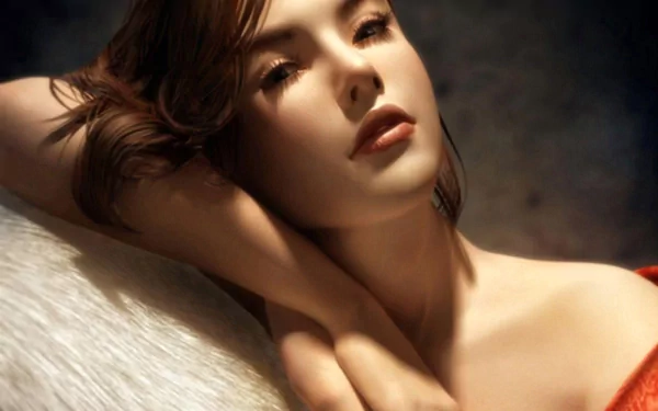 brunette woman Sensual HD Desktop Wallpaper | Background Image