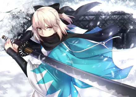 Okita Souji Anime Fate/Grand Order HD Desktop Wallpaper | Background Image