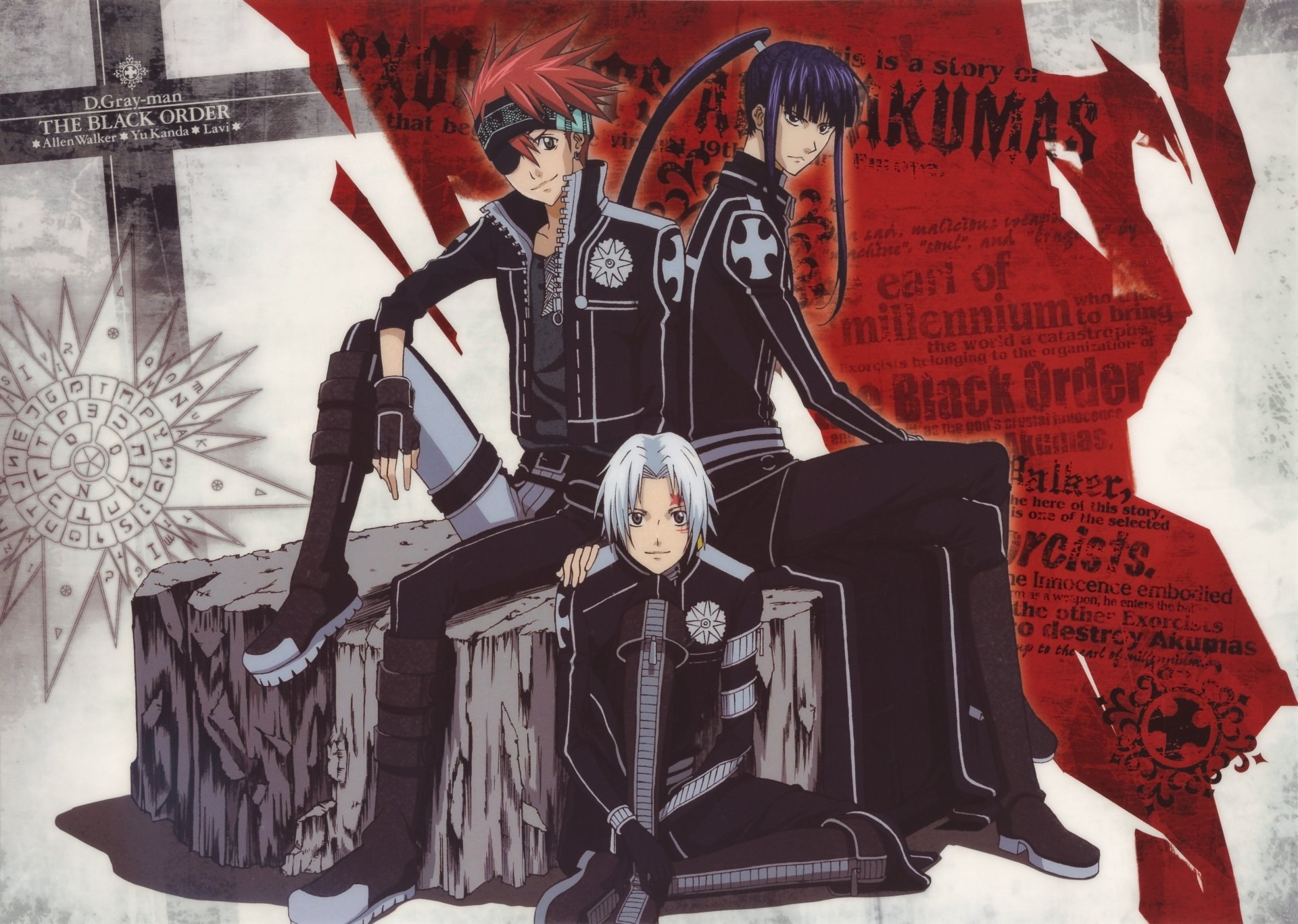 Download Yu Kanda Allen Walker Lavi (D. Gray-Man) Anime D.Gray-man 4k Ultra HD Wallpaper