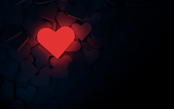 Artistic Heart Red Love HD Wallpaper | Background Image
