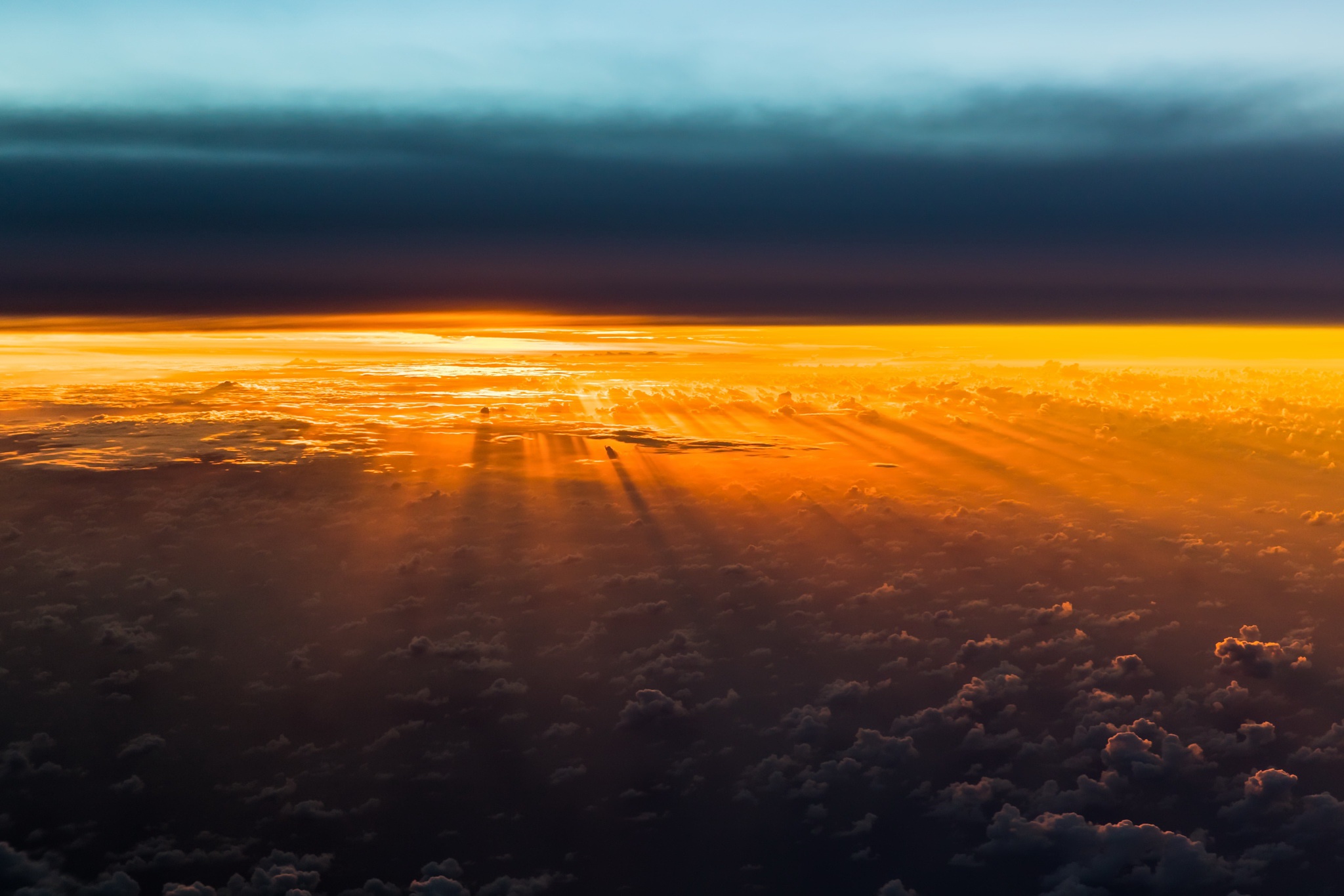 Download Sunbeam Horizon Sky Nature Cloud HD Wallpaper