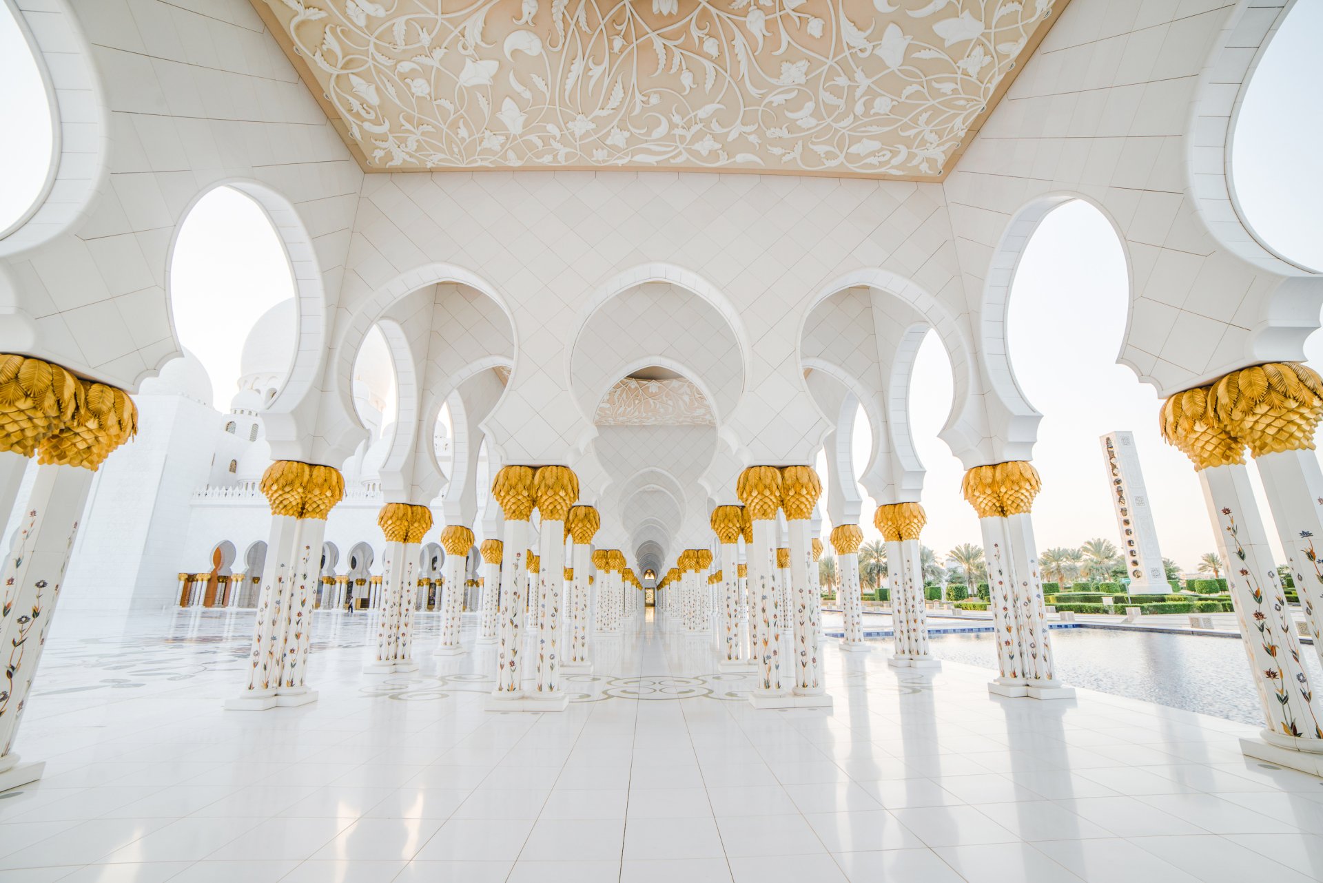 Download Religious Sheikh Zayed Grand Mosque HD Wallpaper