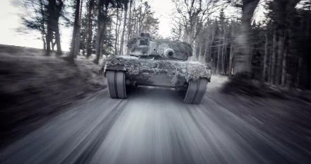 motion blur tank military Leopard 2 HD Desktop Wallpaper | Background Image
