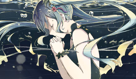 Hatsune Miku Anime Vocaloid HD Desktop Wallpaper | Background Image