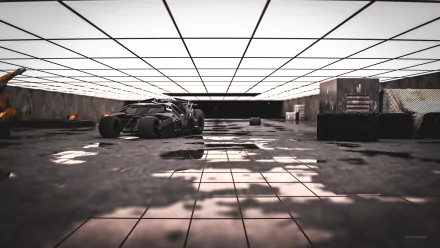 DC Comics Comic CGI Batmobile Tumbler batmobile batcave 3D movie The Dark Knight HD Desktop Wallpaper | Background Image