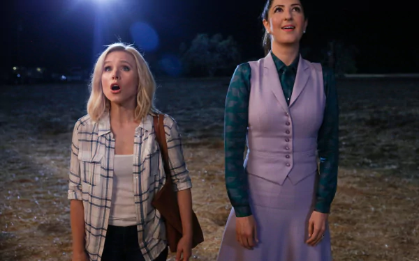 Janet (The Good Place) D'Arcy Carden Eleanor Shellstrop Kristen Bell TV Show The Good Place HD Desktop Wallpaper | Background Image
