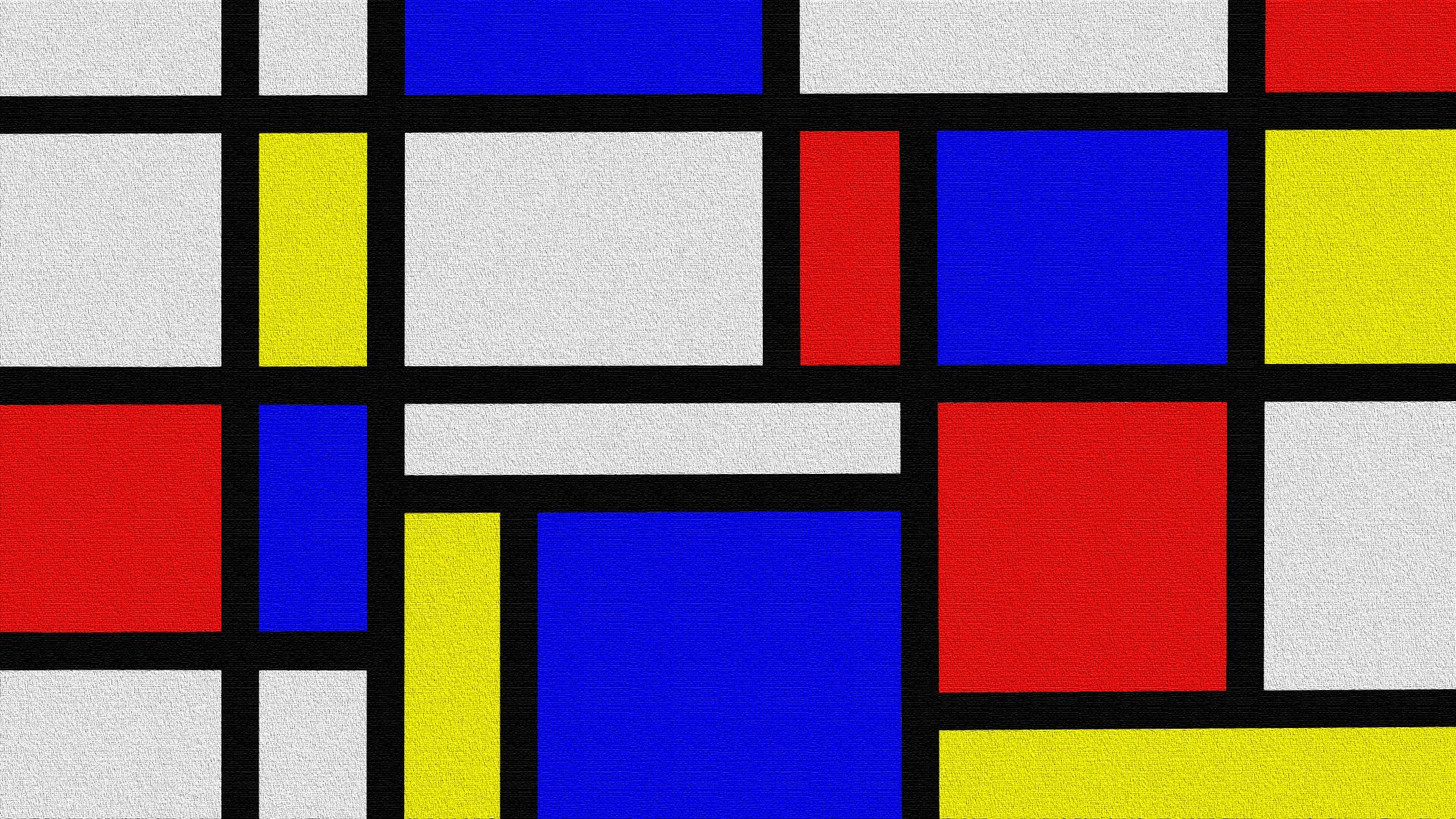 Mondrian Style - Oil on Canvas by Manufan63