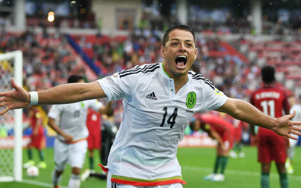 Mexican soccer Javier Hernandez Sports HD Desktop Wallpaper | Background Image