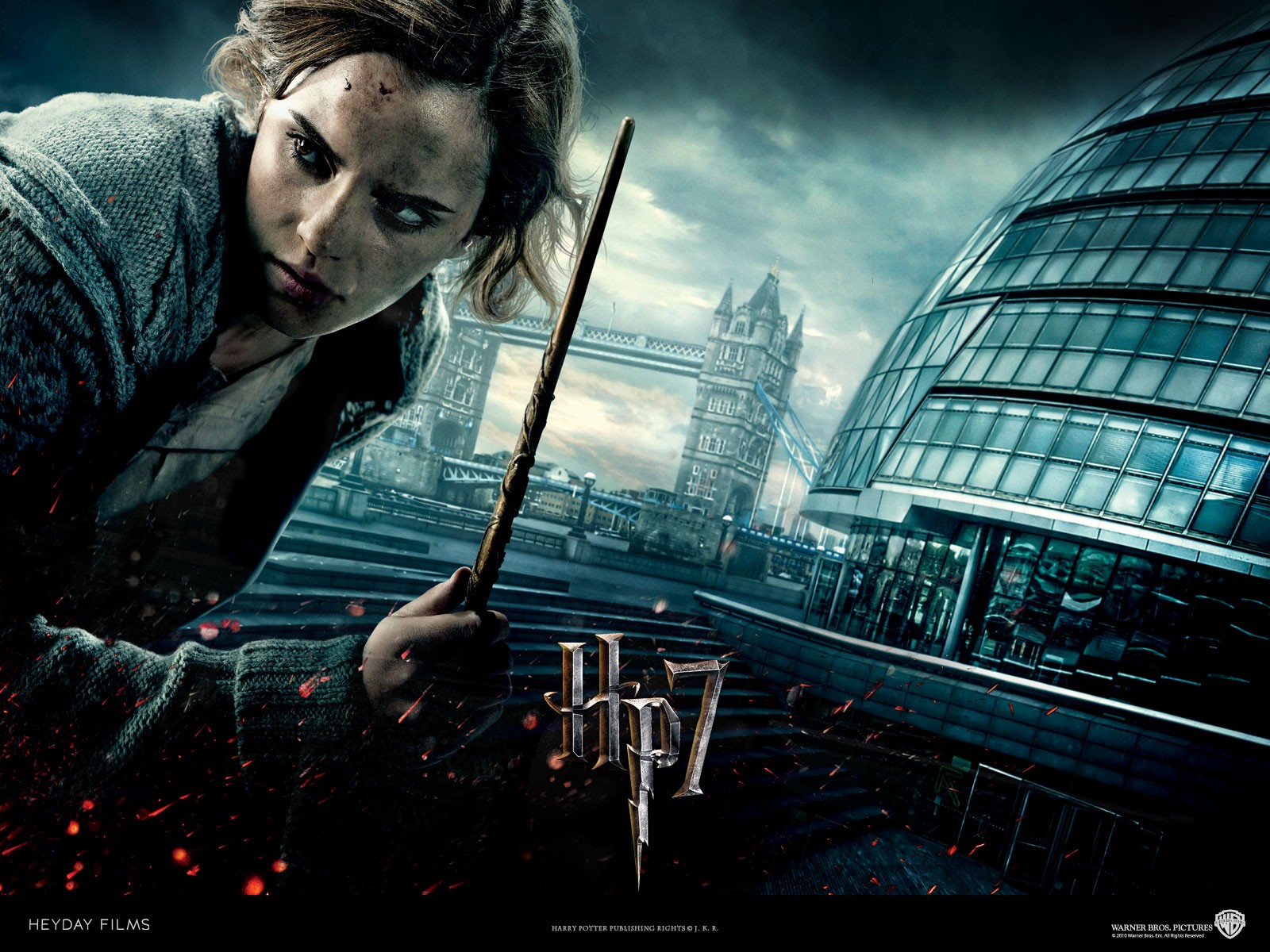 Hermione Granger portrayed by Emma Watson in high definition desktop wallpaper.
