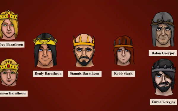Euron Greyjoy Tommen Baratheon Balon Greyjoy Robb Stark Stannis Baratheon Renly Baratheon Joffrey Baratheon fantasy A Song of Ice and Fire HD Desktop Wallpaper | Background Image