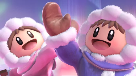 Ice Climbers (Nintendo) Popo (Ice Climber) Nana (Ice Climber) video game Super Smash Bros. Ultimate HD Desktop Wallpaper | Background Image