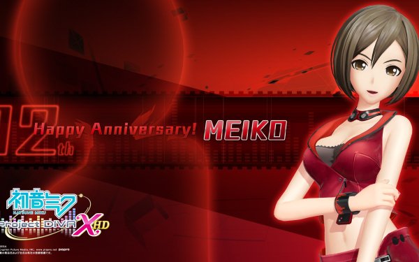 Anime Vocaloid Meiko Happy Anniversary Project Diva HD Wallpaper | Background Image