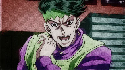 Rohan Kishibe Anime Jojo's Bizarre Adventure HD Desktop Wallpaper | Background Image