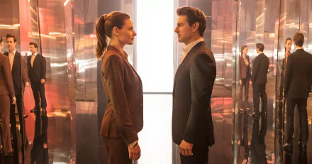Rebecca Ferguson Tom Cruise Ethan Hunt Ilsa Faust movie Mission: Impossible - Fallout HD Desktop Wallpaper | Background Image