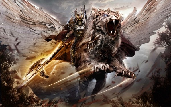 Fantasy Warrior Spear Armor HD Wallpaper | Background Image