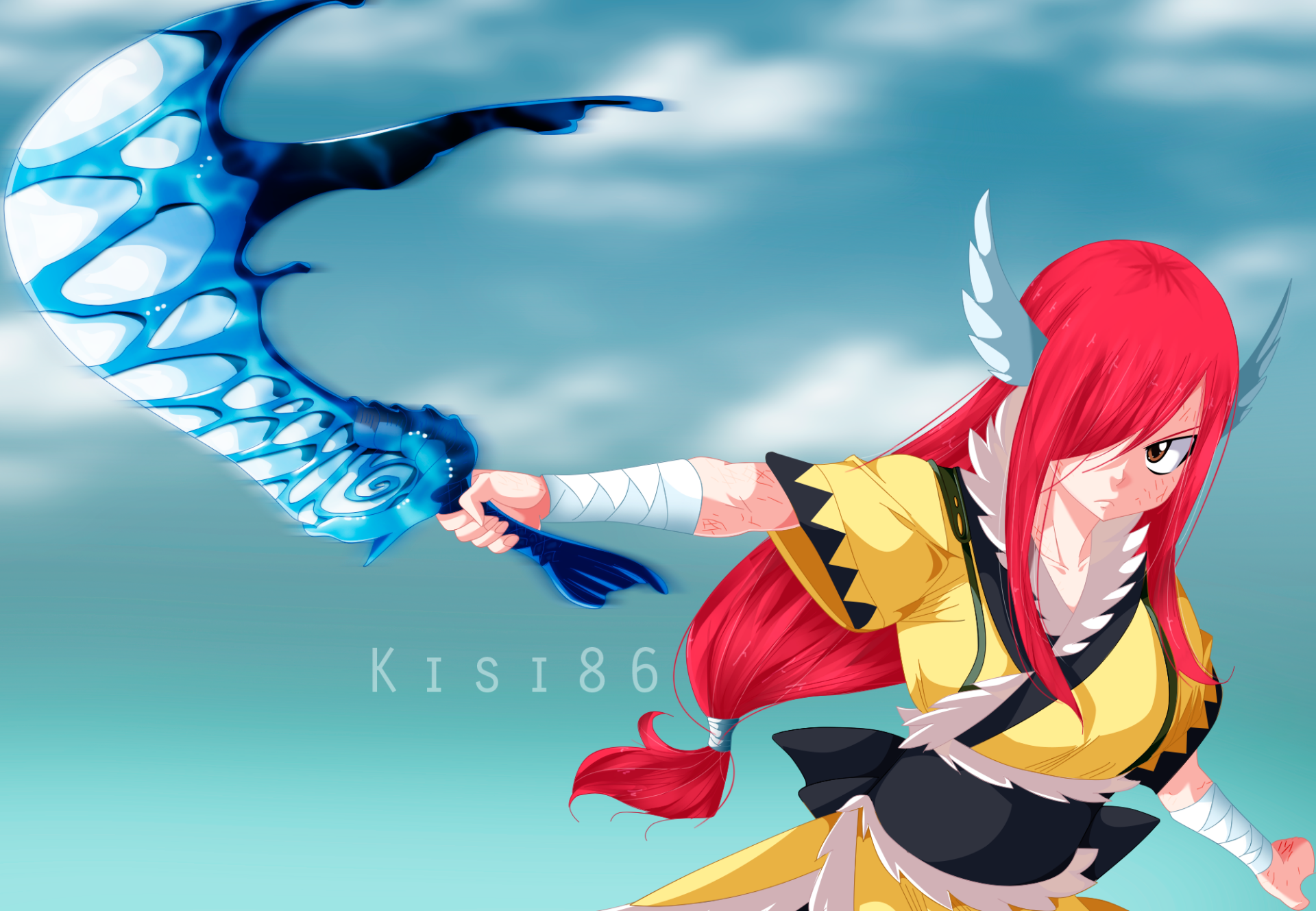 Download Erza Scarlet Anime Fairy Tail HD Wallpaper by kisi86