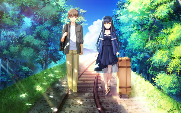 Hukushima Kamome Anime Summer Pockets HD Desktop Wallpaper | Background Image